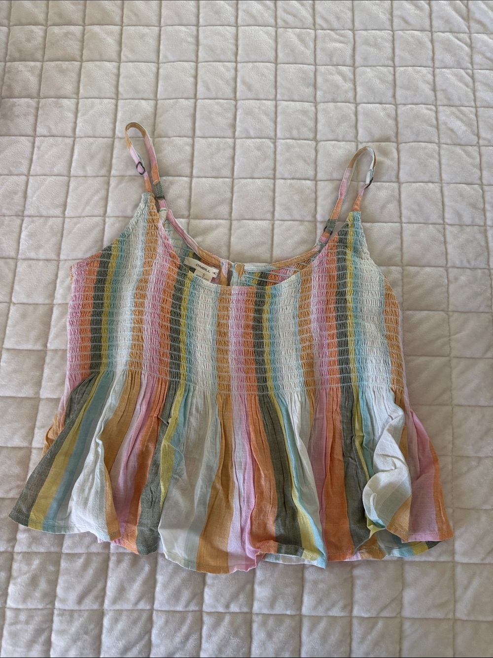 O’Neill cropped cami, striped